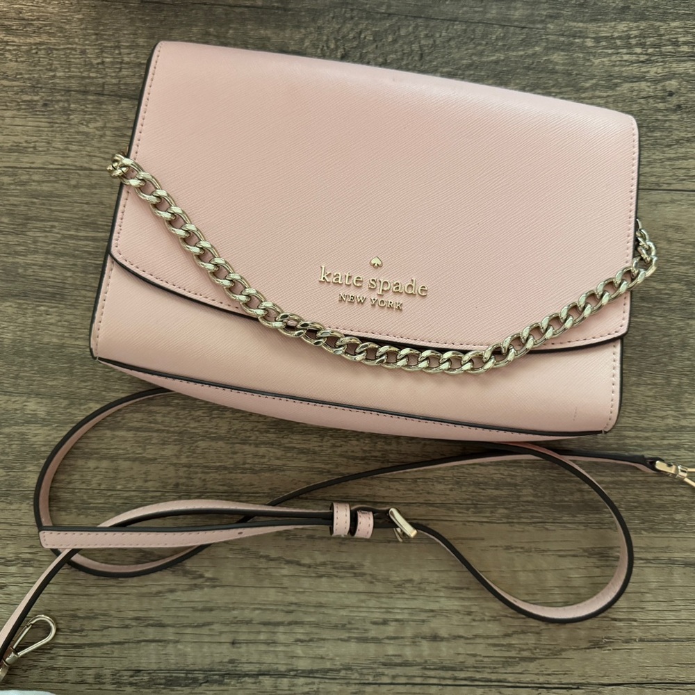 Kate Spade Blush Crossbody with Gold Chain